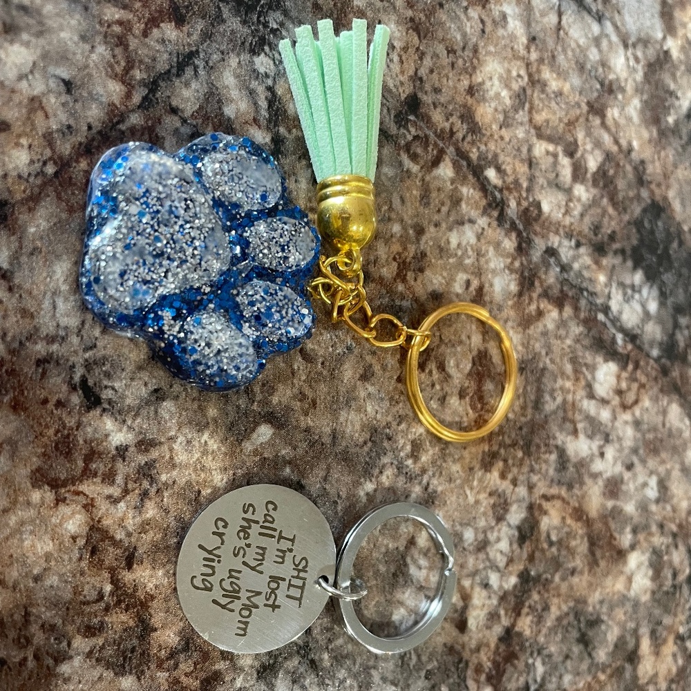 Dog key chain and collar tag